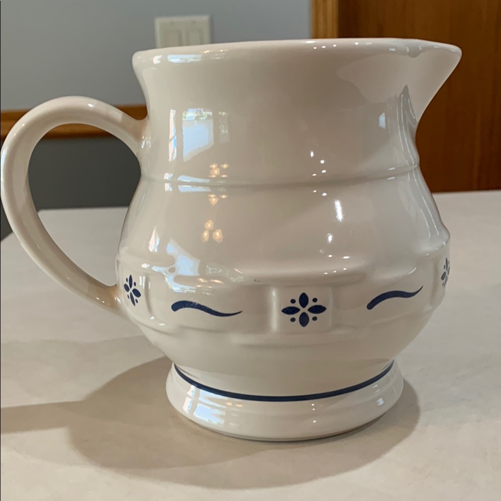 Longaberger Juice Pitcher in Classic Blue.
